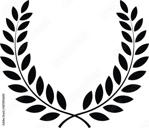 Laurel wreath symbol of achievement and honor