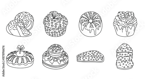 Assorted delightful pastries