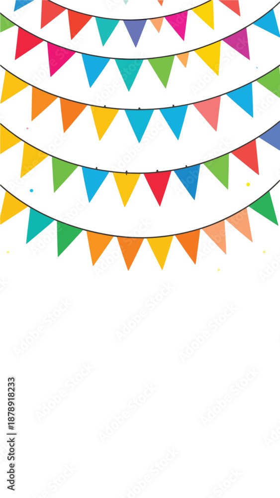 Obraz premium Colorful Decorative Bunting for Festive Celebrations