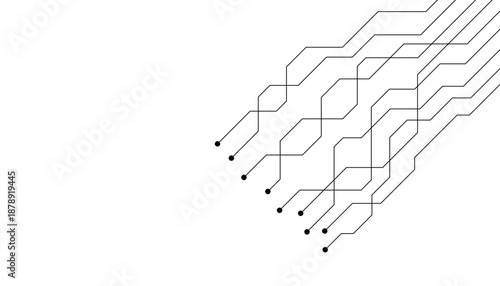 Abstract futuristic circuit board Illustration, Circuit board with various technology elements. Circuit board pattern for technology background. Vector illustration