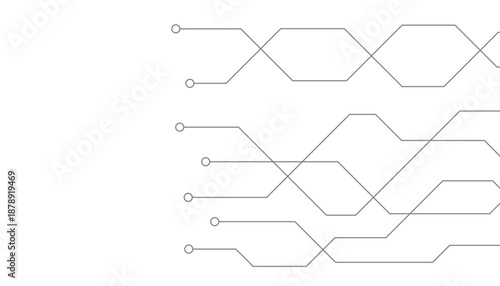Abstract futuristic circuit board Illustration, Circuit board with various technology elements. Circuit board pattern for technology background. Vector illustration