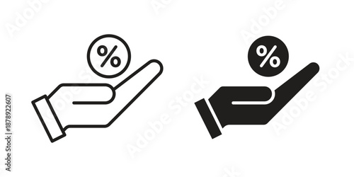 Commission icons suitable for infographics, websites and print media and interfaces. Line vector icon.