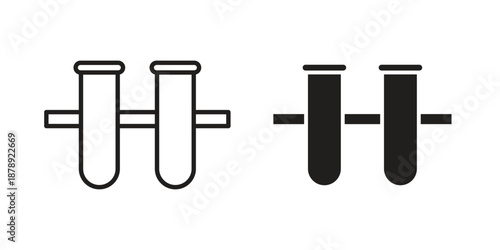 Communicating vessels icons suitable for infographics, websites and print media and interfaces. Line vector icon.