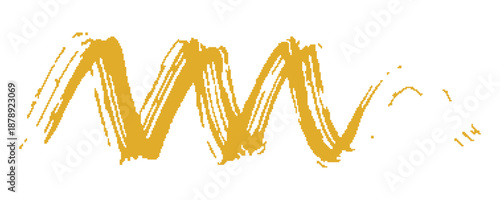 Abstract Yellow Paint Brush