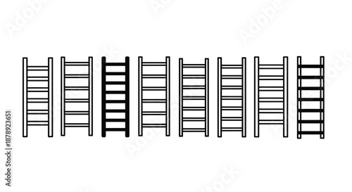 Multiple ladders in a row Vector
