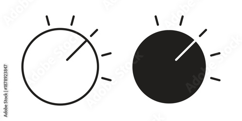 Dimmer icons suitable for infographics, websites and print media and interfaces. Line vector icon.
