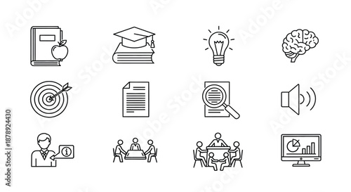 Educational tools and concepts Vector