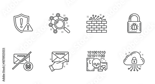 Icon set representing security and privacy Vector