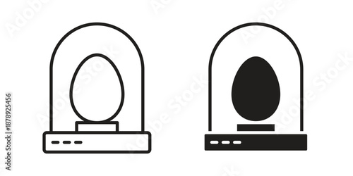Egg incubator icons suitable for infographics, websites and print media and interfaces. Line vector icon.