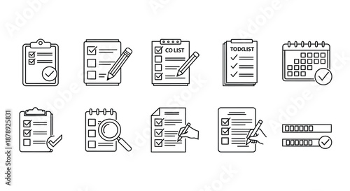 Various organization tools and techniques Vector