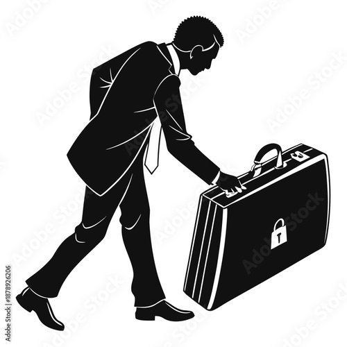 Businessman with briefcase