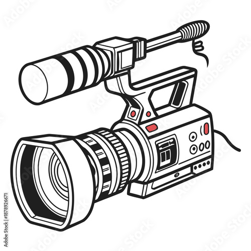 Professional video camera