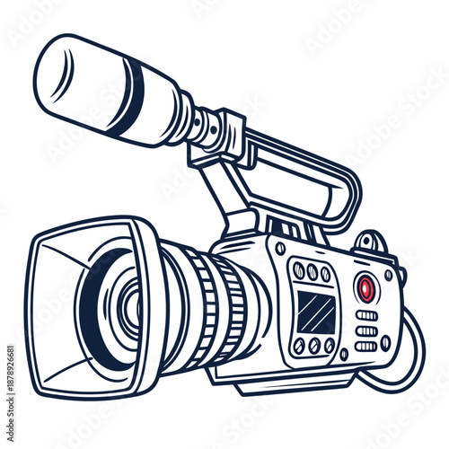 Professional video camera