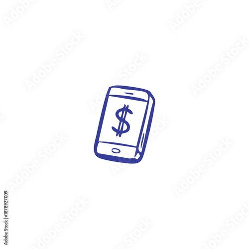 Mobile Payment Concept with Dollar Sign
