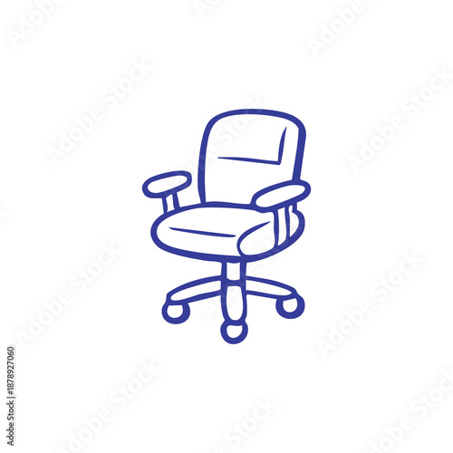 Modern Office Chair Illustration