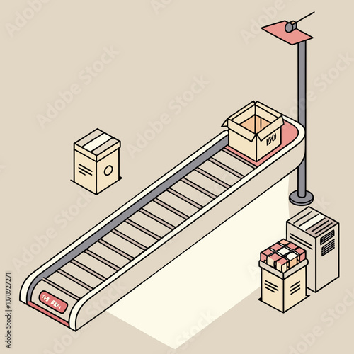 Industrial conveyor belt system