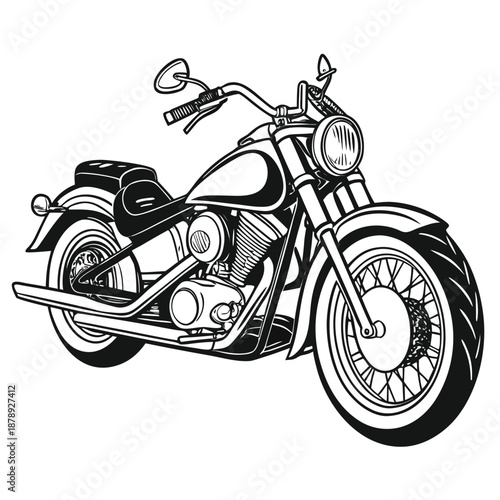 Vintage motorcycle illustration