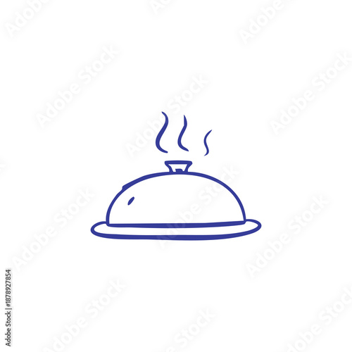 Steaming Hot Food Under Cloche
