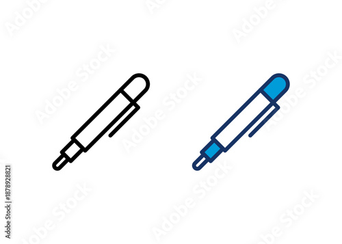 Pen Icon Set Multiple Style Collection