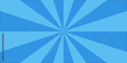 Sun ray vector background radial sunrise or sunset light retro design. Vintage background for comic superhero text, speech bubble, message. Spiral radial striped backdrop design. Vintage beam sunburst