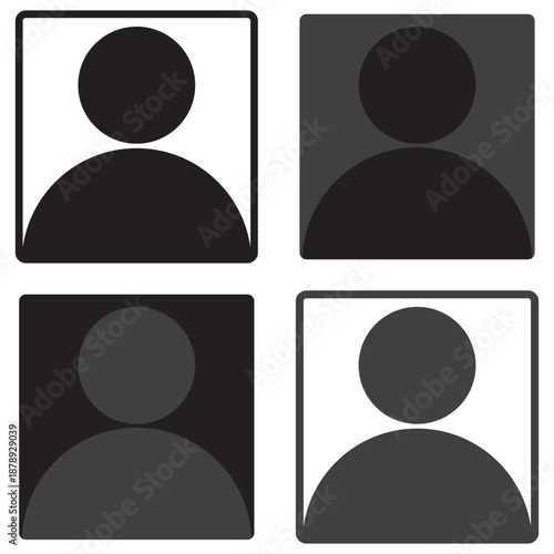 People icon set in trendy flat style. Persons symbol infographics website design, logo, app, UI isolated – for stock
