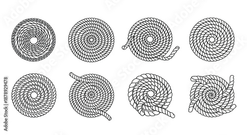 Collection of spiral ropes
