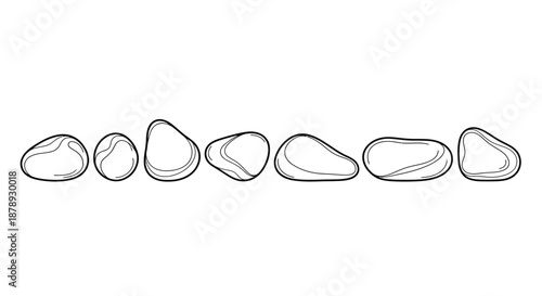 Collection of various shaped stones