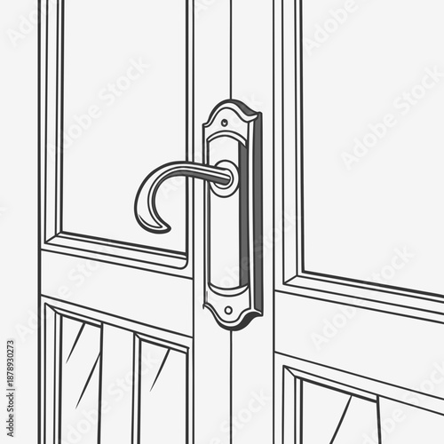 Close-up of a door handle