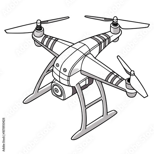 Modern quadcopter drone