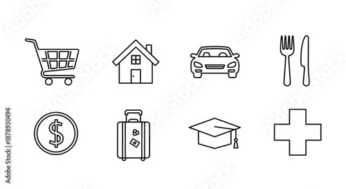 Common life icons