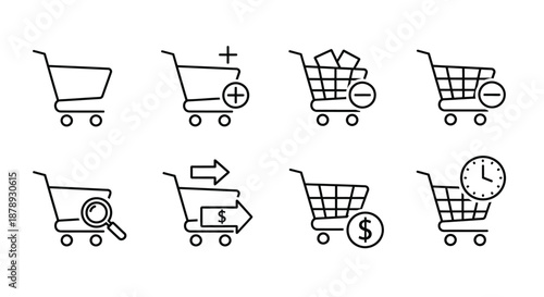 Shopping cart icons