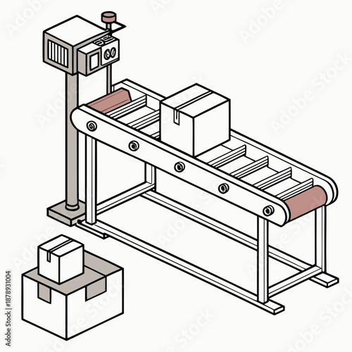 Industrial conveyor belt system