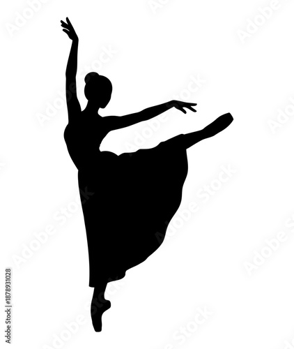 silhouette of a ballet dancer, young woman dancing flamenco, international dance day, 29th April