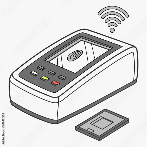 Illustration of a payment terminal