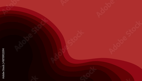 Abstract background with flowing dark red and black wavy layers creating a deep, textured gradient.