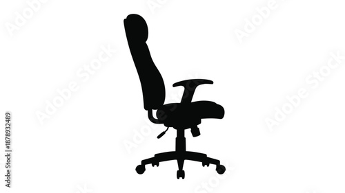 office chair with high backrest silhouette high quality