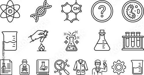 Online education and remote work icons, video conference, webinar, digital learning, home office, business telecommuting, virtual meeting, laptop communication vector.