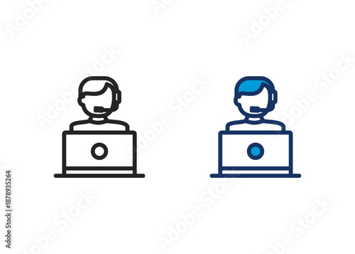 Customer Service Icon Set Multiple Style Collection