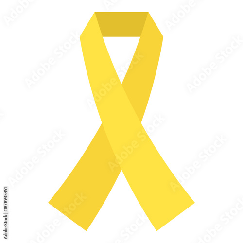 Bright Yellow Awareness Ribbon for Endometriosis Support