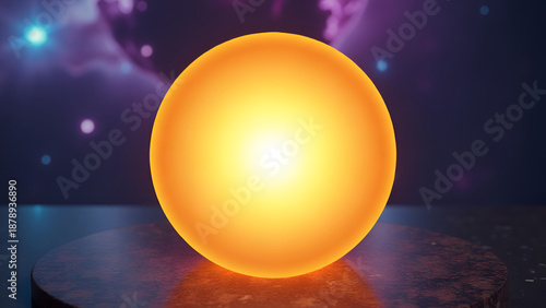 Wallpaper Mural Soft Focus Radial Gradient Blending from Bright Yellow to Burnt Orange on White
Abstract Luminous Orb with Diffused Edges and Warm Color Temperature
High-Key Illumination Effect Simulating a Softly , Torontodigital.ca