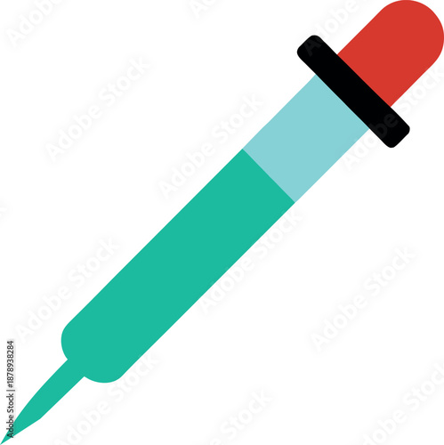 Multicolor Pipette Liquid Handling Tool Icon
