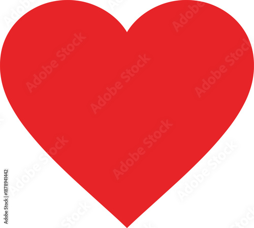 heart love red romance romantic symbol valentine passion affection emotion feeling icon shape minimal simple graphic design flat bold isolated vector