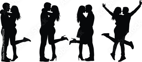 love, couple, romance, romantic, silhouette, kissing, hug, hugging, embrace, affection, passion, intimacy, relationship, together, lovers, valentine, valentines, wedding, engagement, people