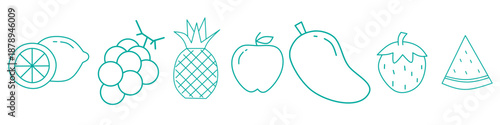 fruit_lineart_set
