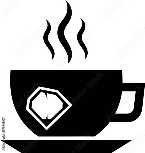 Steaming cup of coffee
