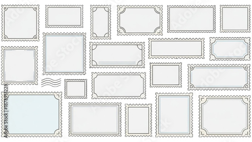 Collection of various ornate frames and picture frames displayed together on a plain white background