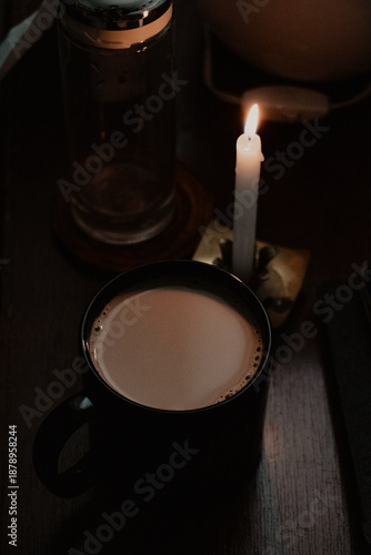 Cozy Drink by Candlelight