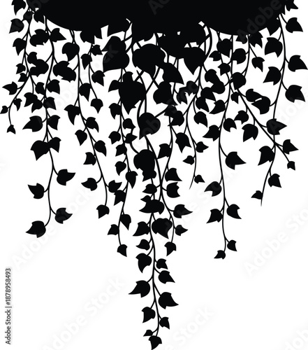 Floral tub decor with hanging plants and greenery