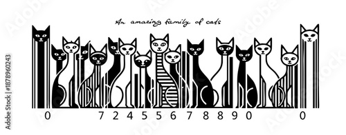 Cats, Siamese cats are like a QR code, a barcode