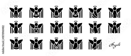 Cat family, whiskers and paws, cute looking QR code, barcode